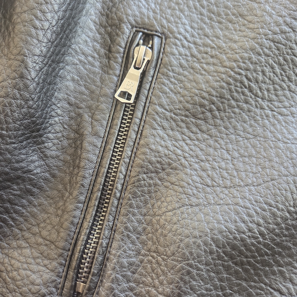 Banana Republic Black Vegan Leather Moto Jacket - Picture 5 of 10